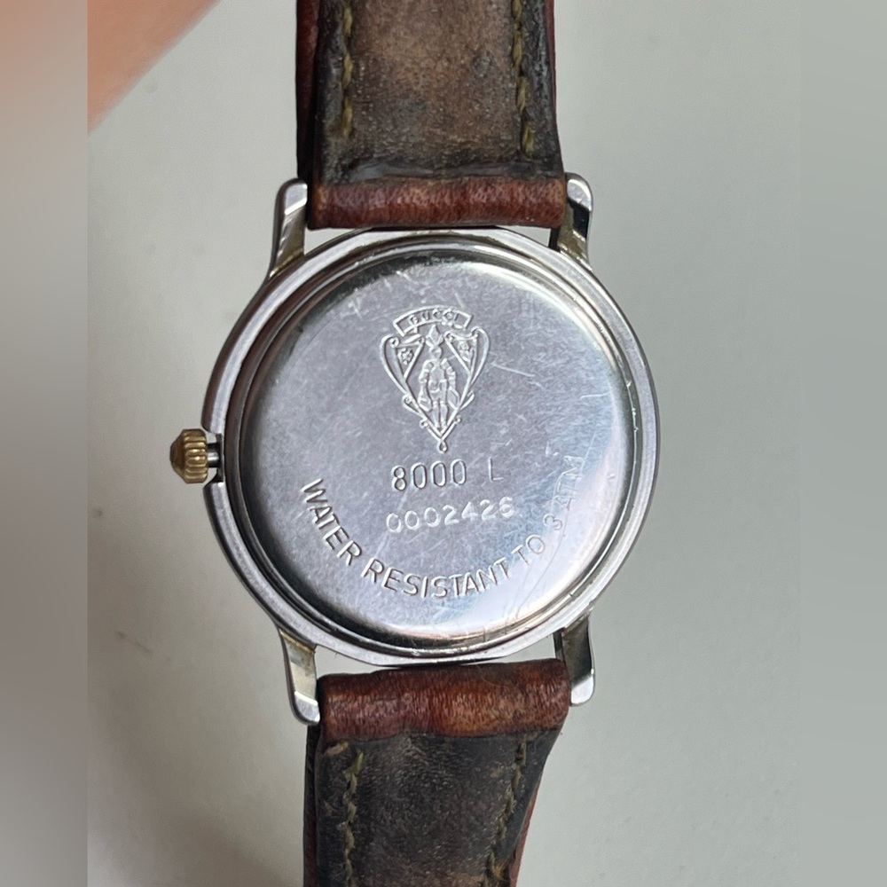 Gucci 8000L two tone ladies watch - Picture 13 of 14